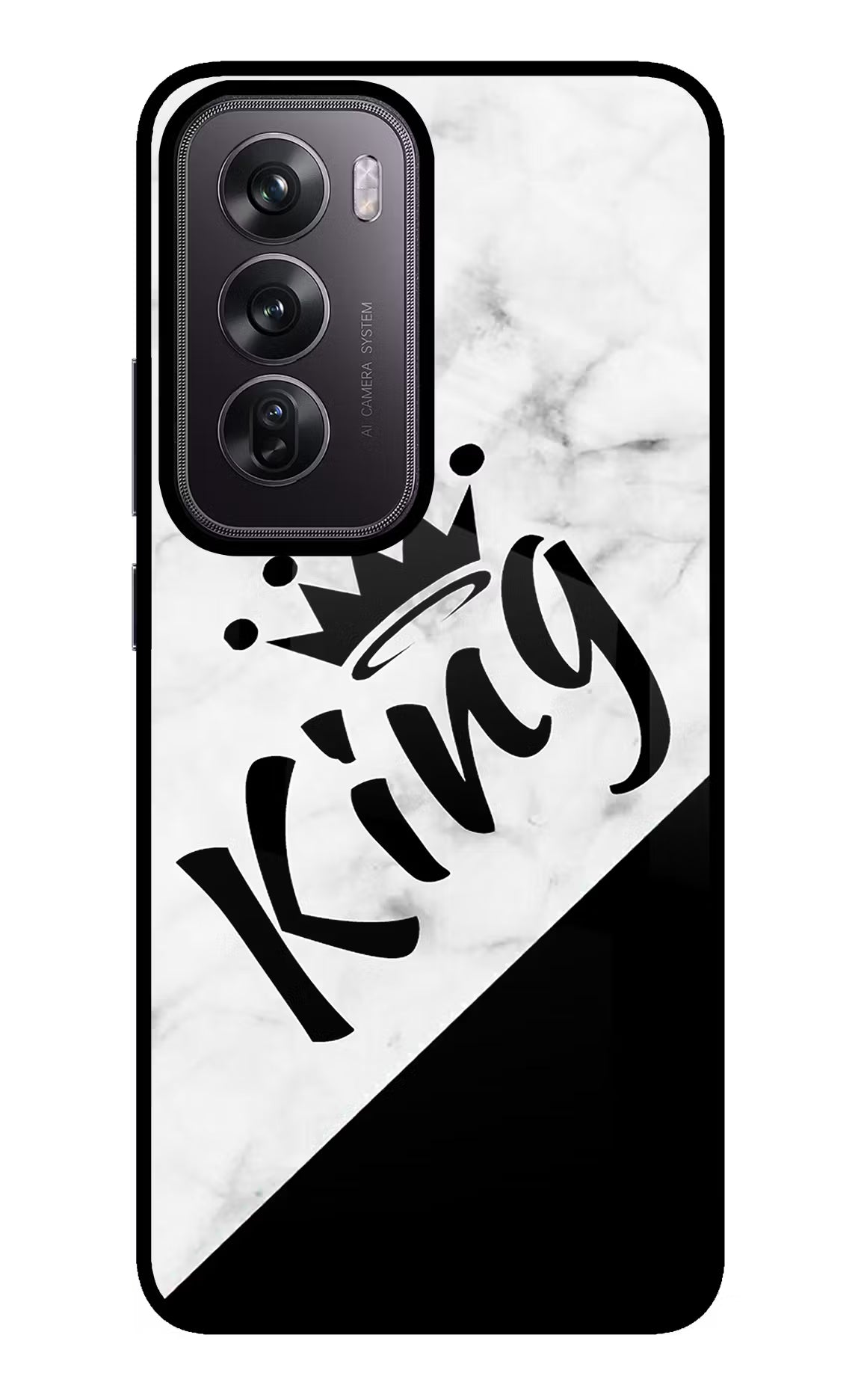 King Oppo Reno12 Pro 5G Glass Case Back Cover by Casekaro