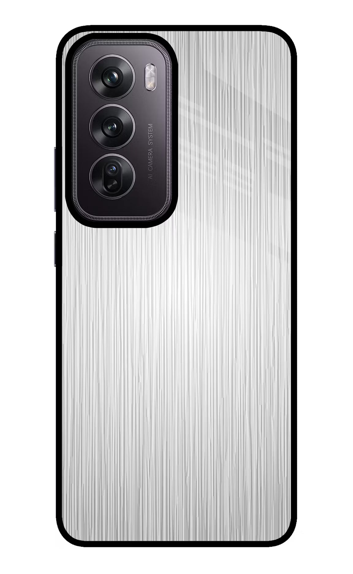 Wooden Grey Texture Oppo Reno12 Pro 5G Glass Case Back Cover by Casekaro