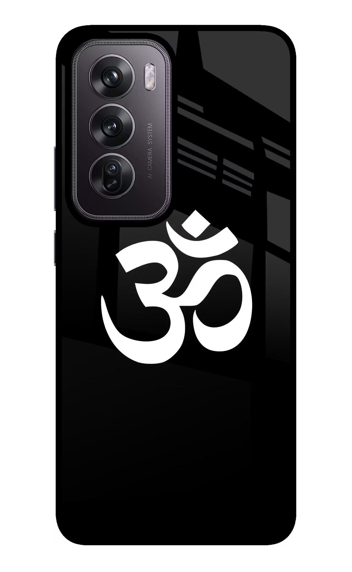 Om Oppo Reno12 Pro 5G Glass Case Back Cover by Casekaro