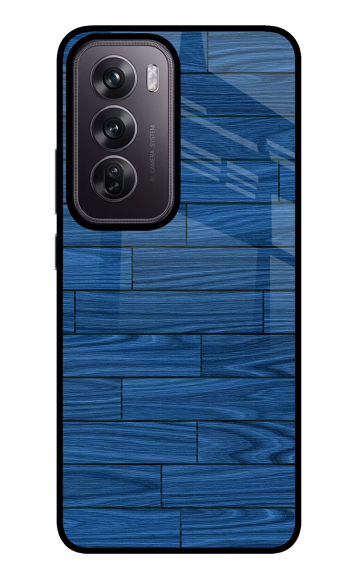 Wooden Texture Oppo Reno12 Pro 5G Glass Case Back Cover by Casekaro