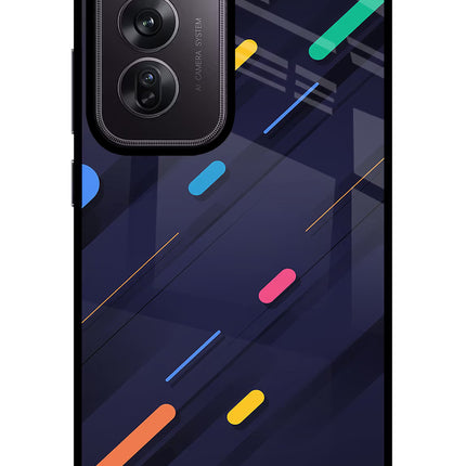 Abstract Design Oppo Reno12 Pro 5G Glass Case Back Cover by Casekaro
