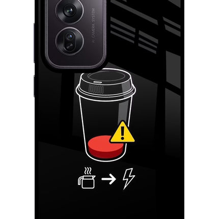 Coffee Oppo Reno12 Pro 5G Glass Case Back Cover by Casekaro