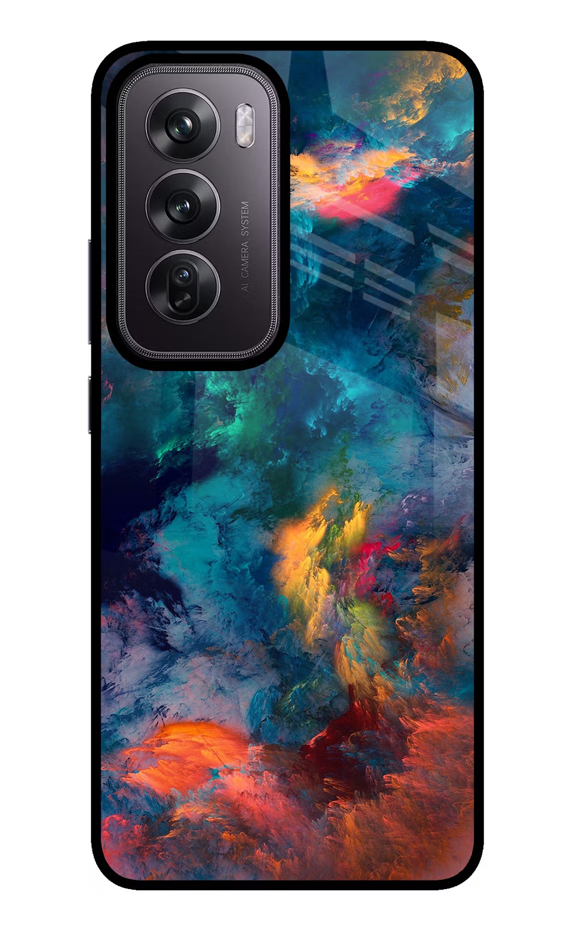 Artwork Paint Oppo Reno12 Pro 5G Glass Case Back Cover by Casekaro