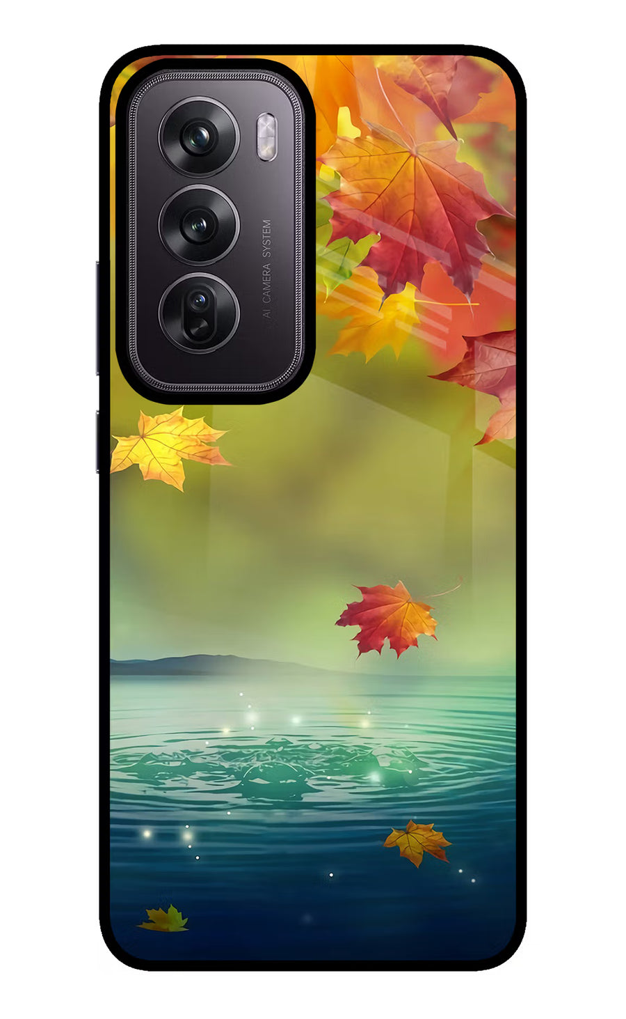 Flowers Oppo Reno12 Pro 5G Back Cover, Glass case