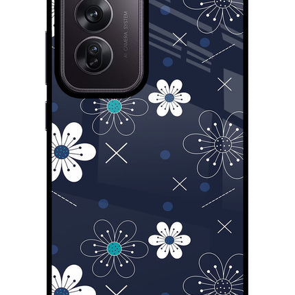 Flowers Oppo Reno12 Pro 5G Glass Case Back Cover by Casekaro