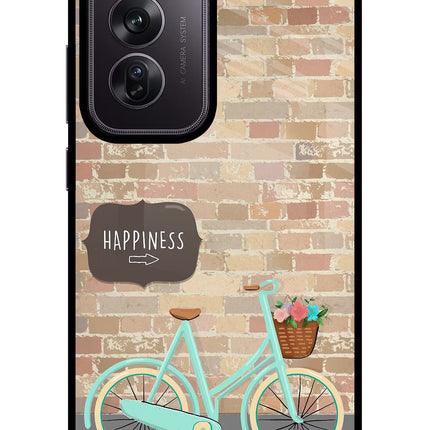 Happiness Artwork Oppo Reno12 Pro 5G Glass Case Back Cover by Casekaro