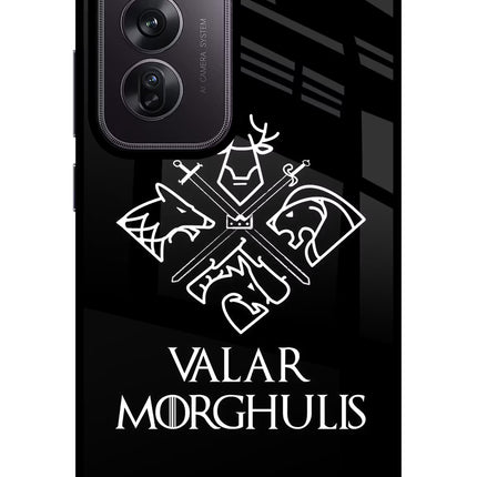 Valar Morghulis | Game Of Thrones Oppo Reno12 Pro 5G Glass Case Back Cover by Casekaro