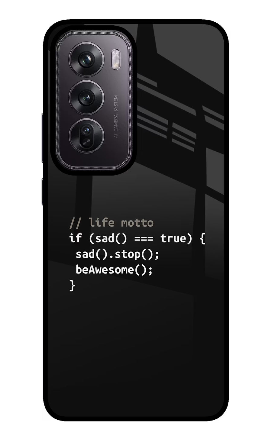 Life Motto Code Oppo Reno12 Pro 5G Back Cover, Glass case