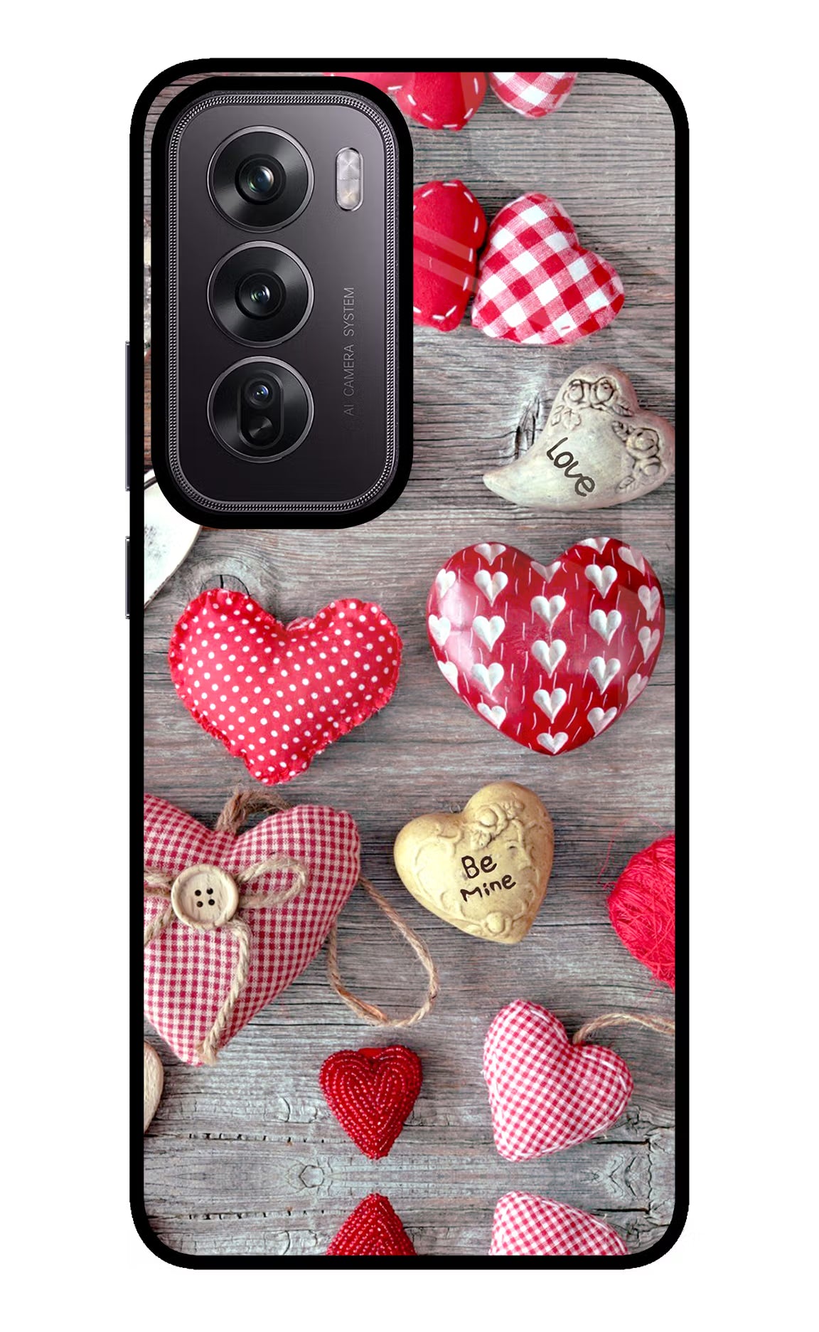 Love Wallpaper Oppo Reno12 Pro 5G Glass Case