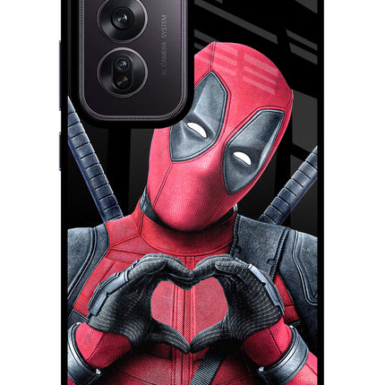 Deadpool Oppo Reno12 Pro 5G Glass Case Back Cover by Casekaro