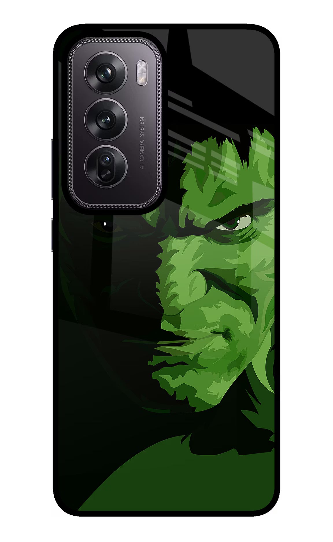 HULK Oppo Reno12 Pro 5G Glass Case Back Cover by Casekaro