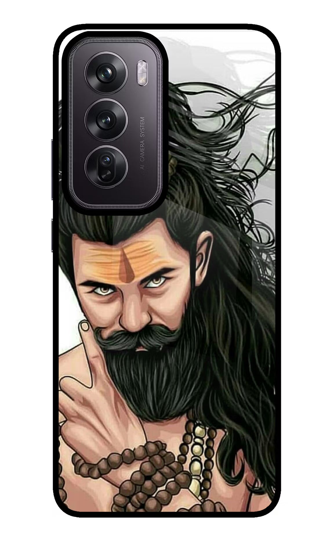 Mahadev Oppo Reno12 Pro 5G Glass Case Back Cover by Casekaro