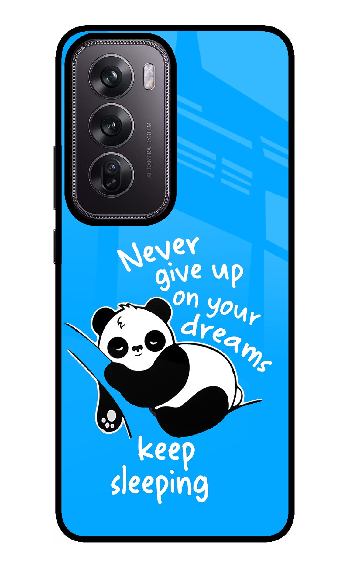 Keep Sleeping Oppo Reno12 Pro 5G Glass Case Back Cover by Casekaro