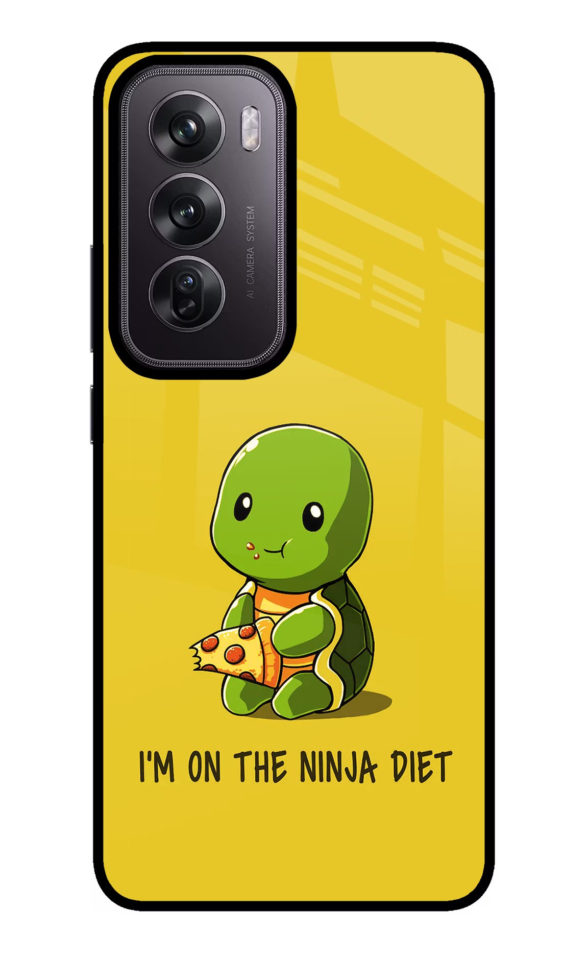 I'm on Ninja Diet Oppo Reno12 Pro 5G Glass Case Back Cover by Casekaro