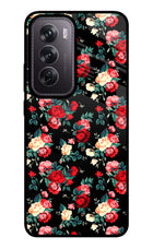 Rose Pattern Oppo Reno12 Pro 5G Glass Case
