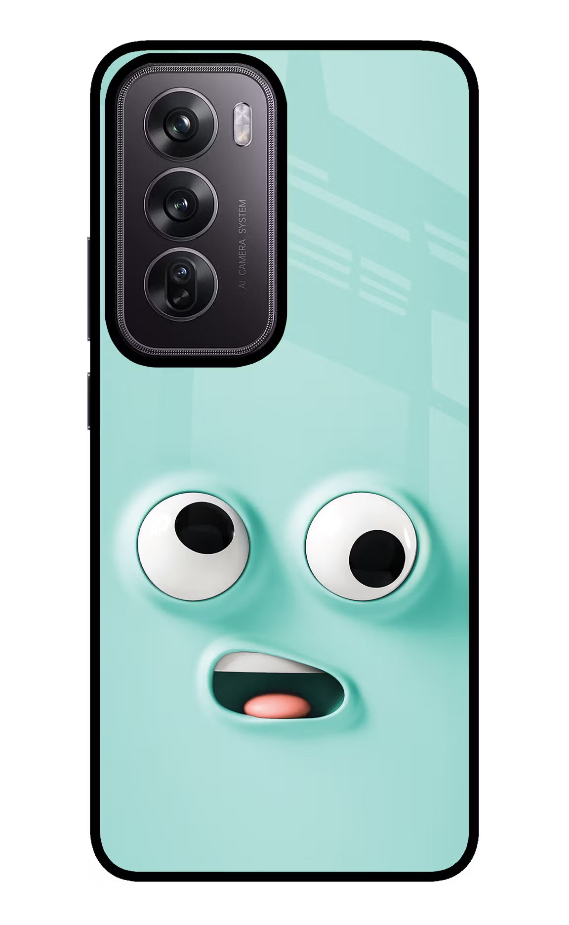 Funny Cartoon Oppo Reno12 Pro 5G Glass Case Back Cover by Casekaro