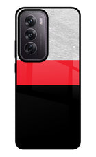 Tri Color Pattern Oppo Reno12 Pro 5G Glass Case