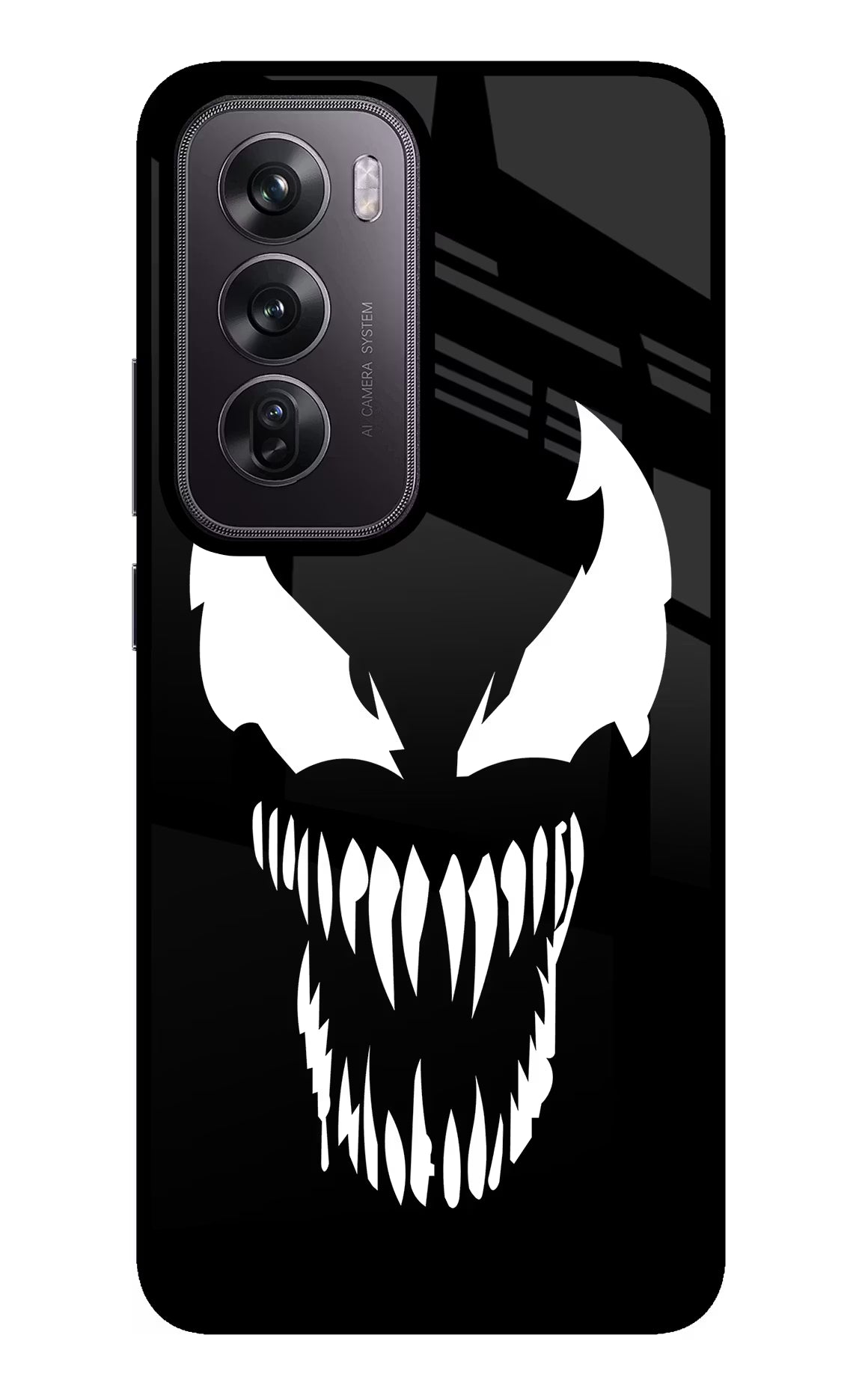 Venom Oppo Reno12 Pro 5G Glass Case Back Cover by Casekaro