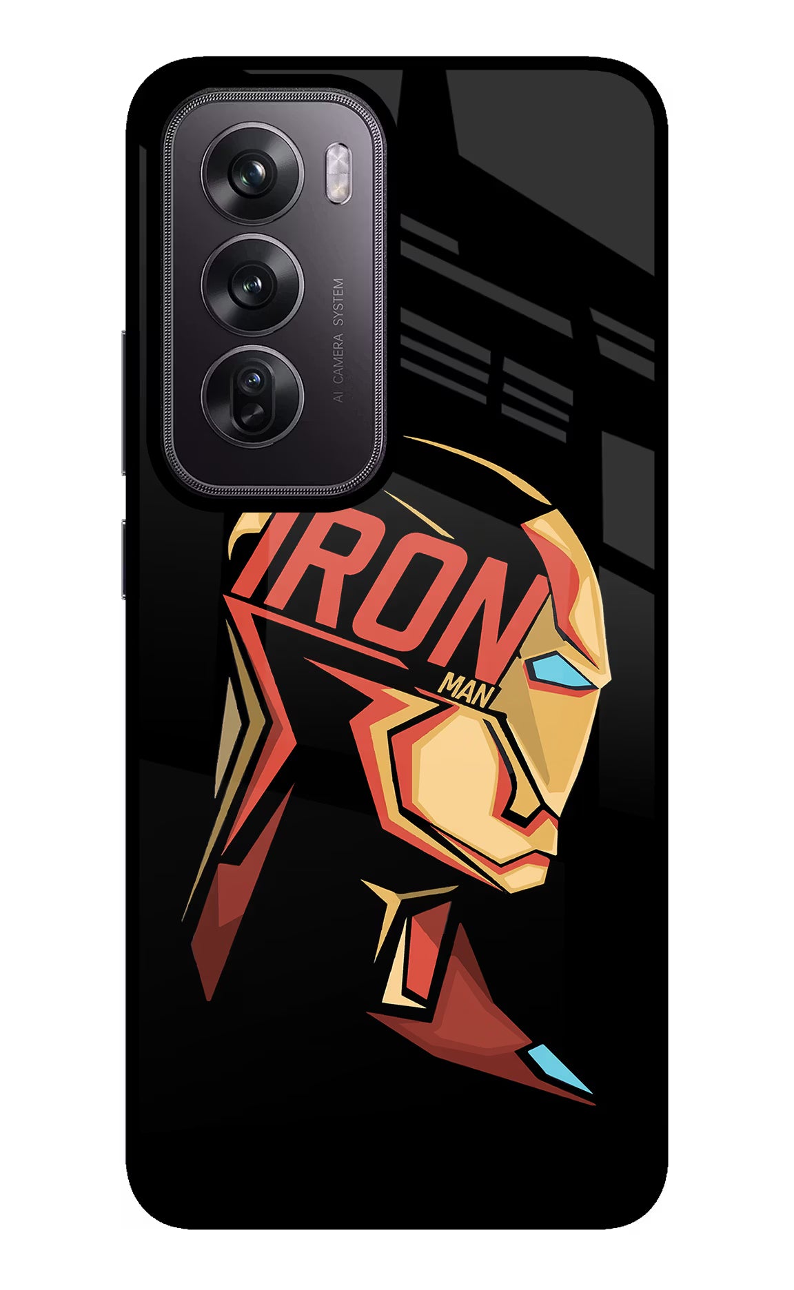 IronMan Oppo Reno12 Pro 5G Glass Case Back Cover by Casekaro