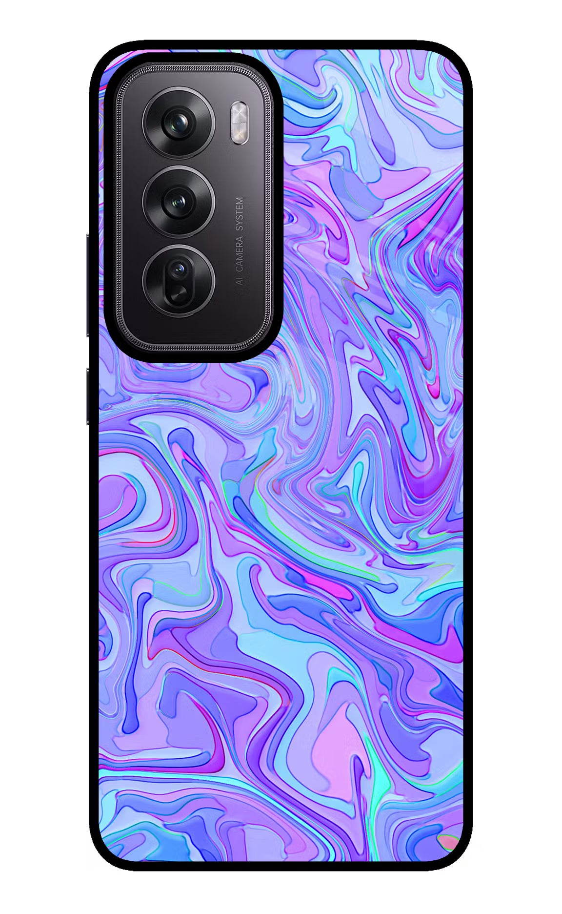Glitter Oppo Reno12 Pro 5G Glass Case Back Cover by Casekaro