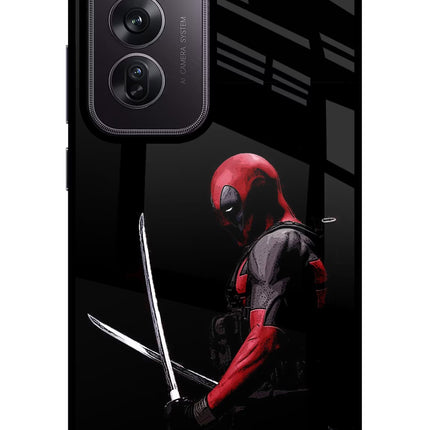 Deadpool Oppo Reno12 Pro 5G Glass Case Back Cover by Casekaro