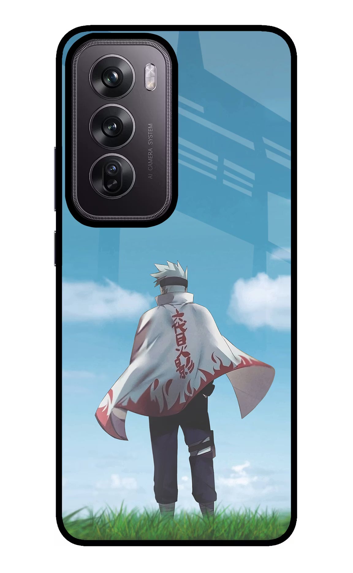 Kakashi Oppo Reno12 Pro 5G Glass Case Back Cover by Casekaro