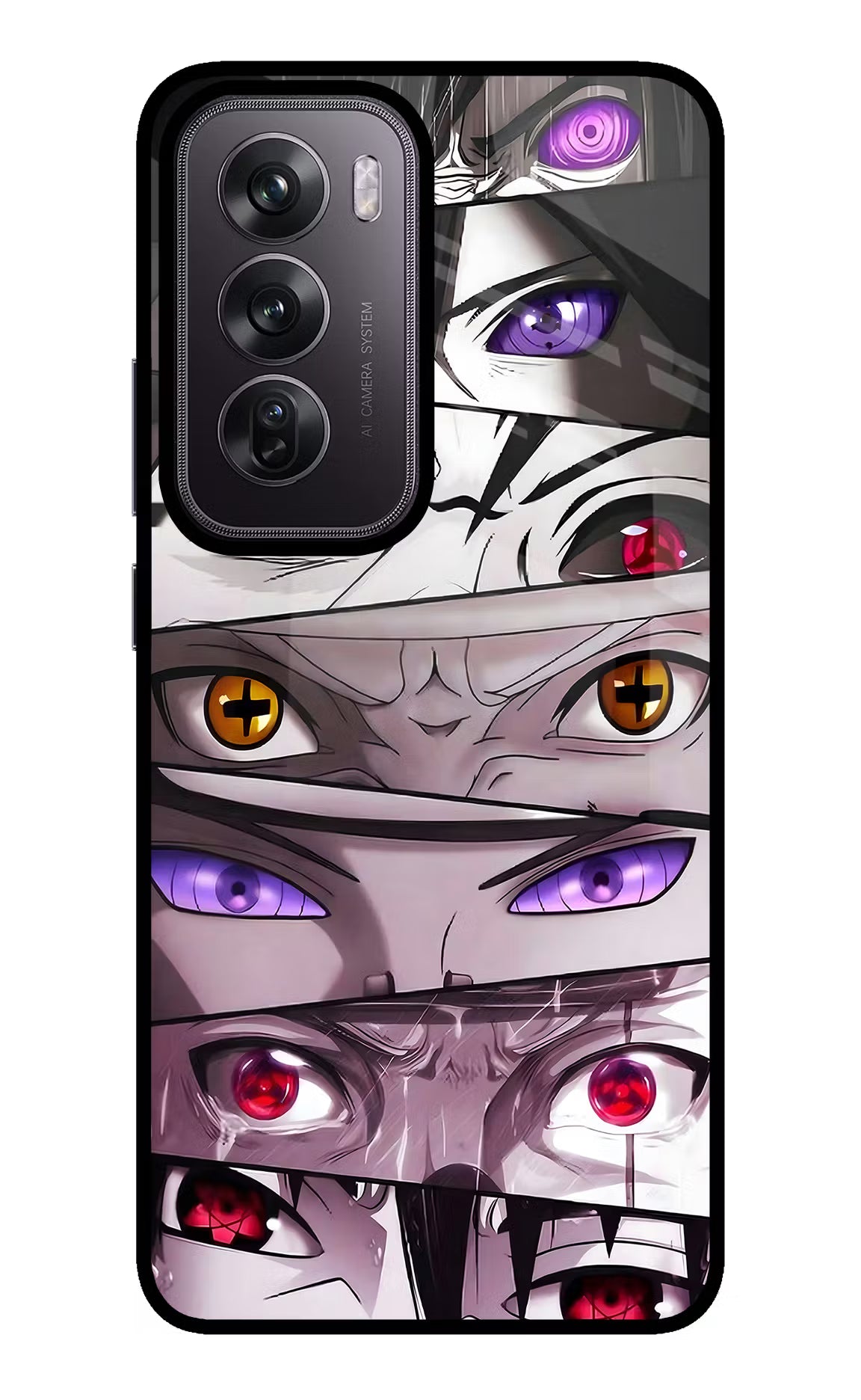 Naruto Anime Oppo Reno12 Pro 5G Glass Case Back Cover by Casekaro