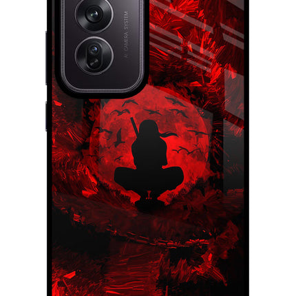Itachi Uchiha Oppo Reno12 Pro 5G Glass Case Back Cover by Casekaro