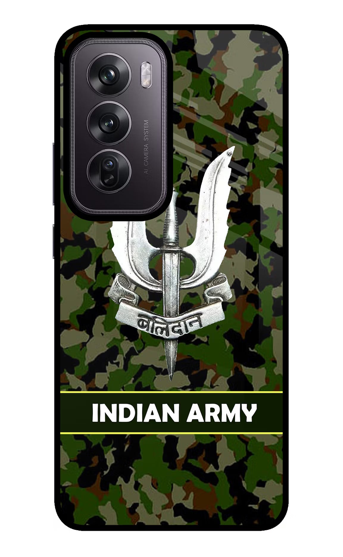 Balidan Indian Logo Oppo Reno12 Pro 5G Glass Case Back Cover by Casekaro