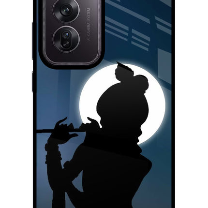 Shri Krishna Silhouette Oppo Reno12 Pro 5G Glass Case Back Cover by Casekaro
