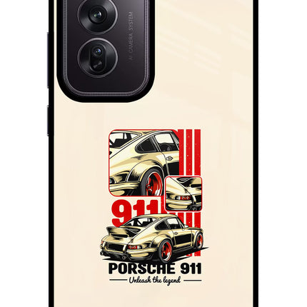 Classic Porsche 911 Oppo Reno12 Pro 5G Glass Case Back Cover by Casekaro