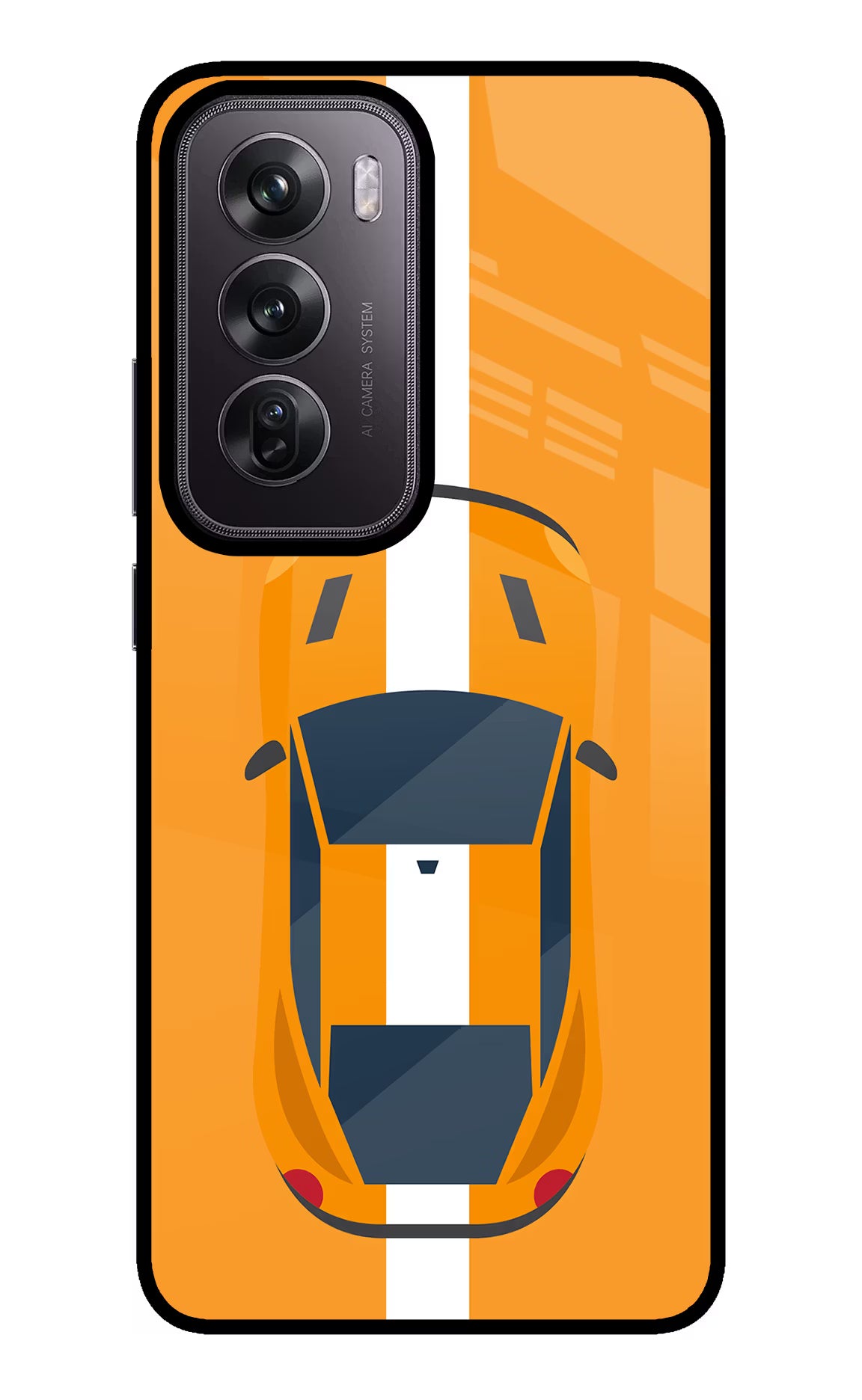 Highway Pursuit Oppo Reno12 Pro 5G Glass Case Back Cover by Casekaro