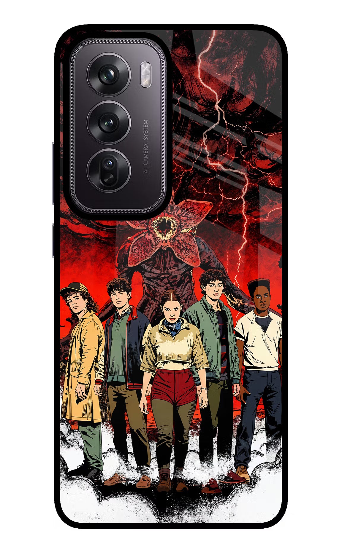 Ordinary Things Characters Oppo Reno12 Pro 5G Glass Case Back Cover by Casekaro