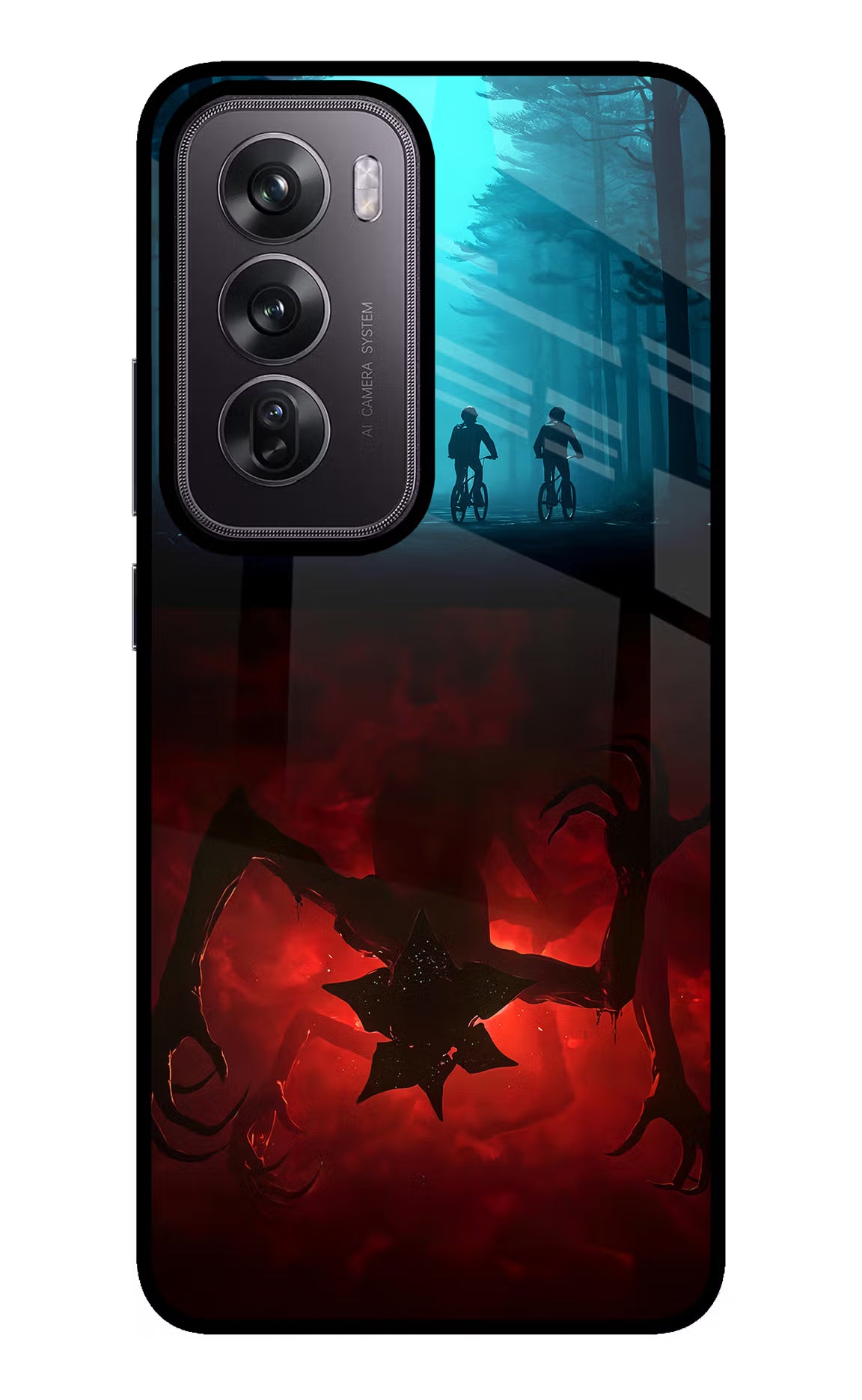 Ordinary Things Downside Up Oppo Reno12 Pro 5G Glass Case Back Cover by Casekaro