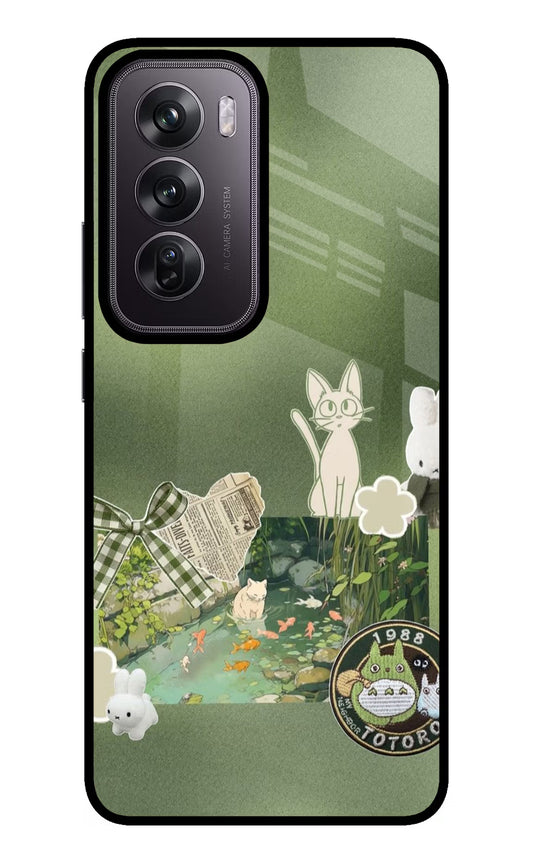 Aesthetic anime Oppo Reno12 Pro 5G Glass Case
