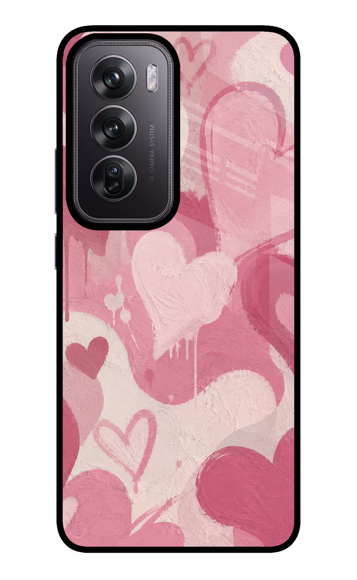 Hearty case Oppo Reno12 Pro 5G Glass Case Back Cover by Casekaro