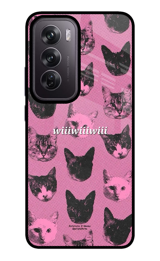 Pink Cats Oppo Reno12 Pro 5G Glass Case