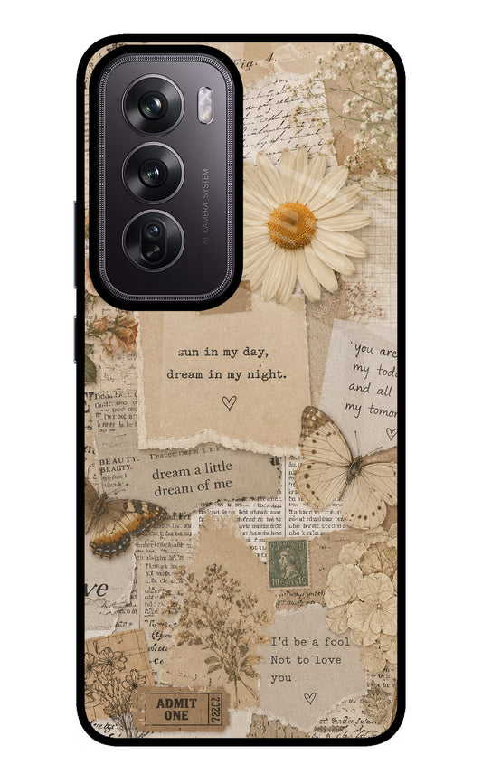Vintage case Oppo Reno12 Pro 5G Glass Case