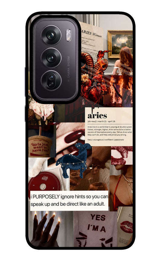 Zodiac Aries Oppo Reno12 Pro 5G Glass Case