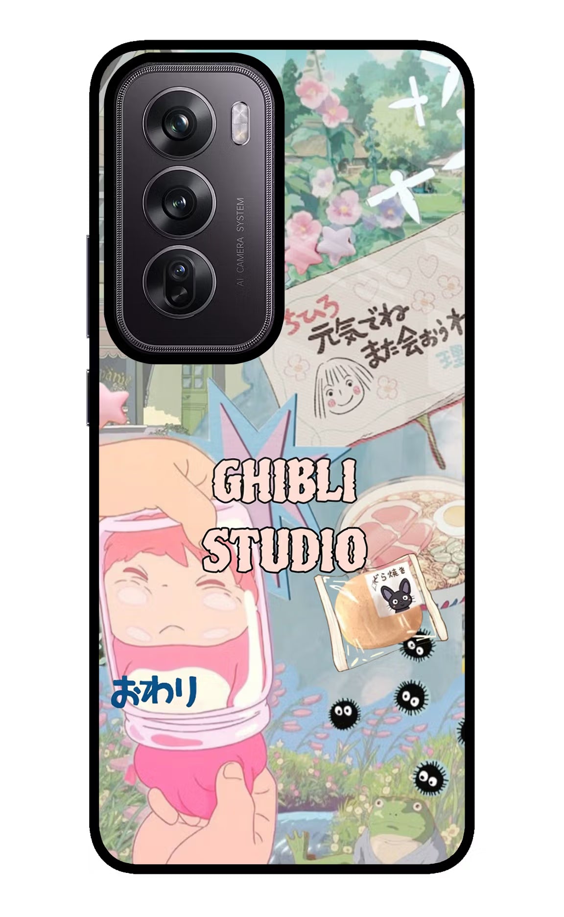 Studio Ghibli Oppo Reno12 Pro 5G Glass Case