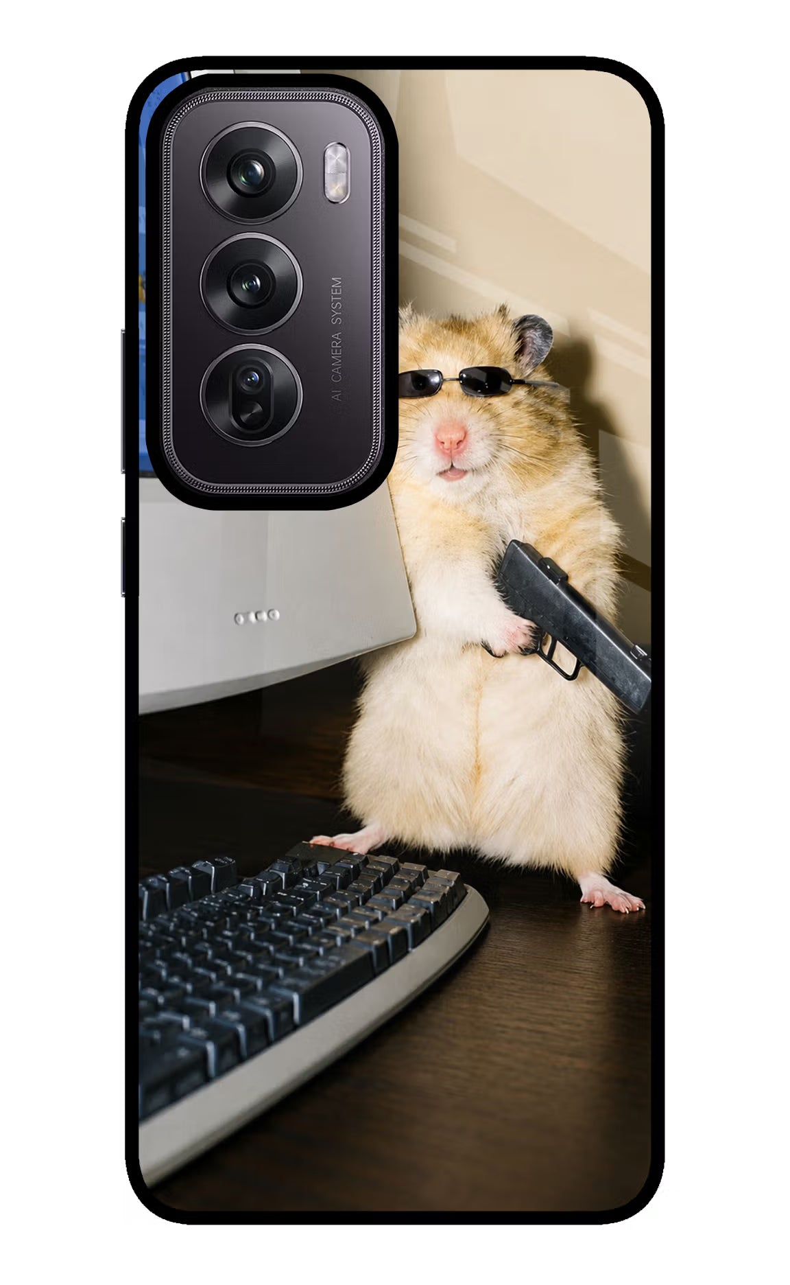 Hacker Hamster Oppo Reno12 Pro 5G Glass Case