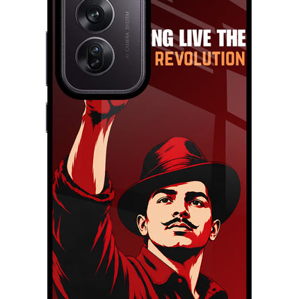 Bhagat Singh Revolution Oppo Reno12 Pro 5G Glass Case