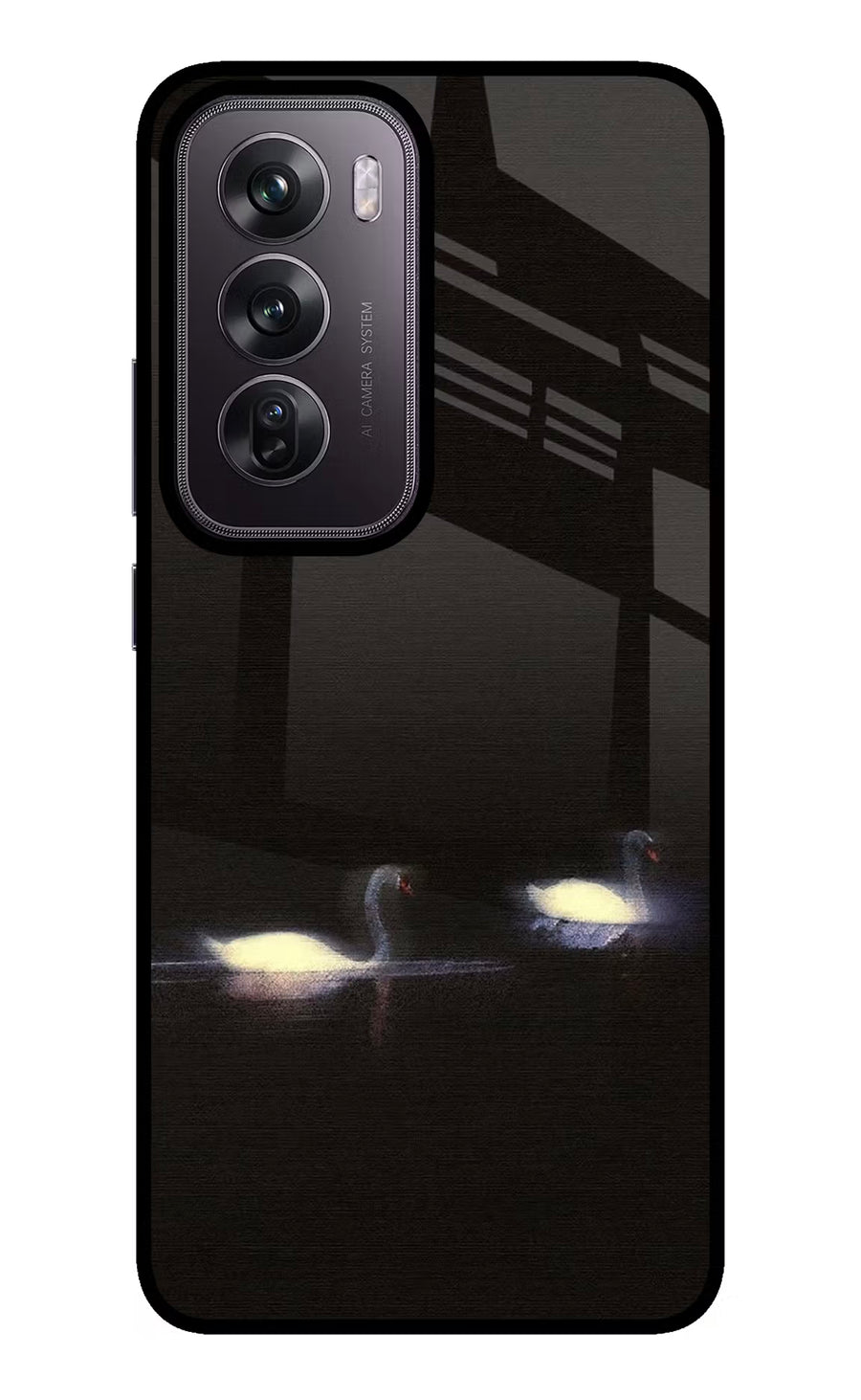 Silent Swans Oppo Reno12 Pro 5G Back Cover, Glass case