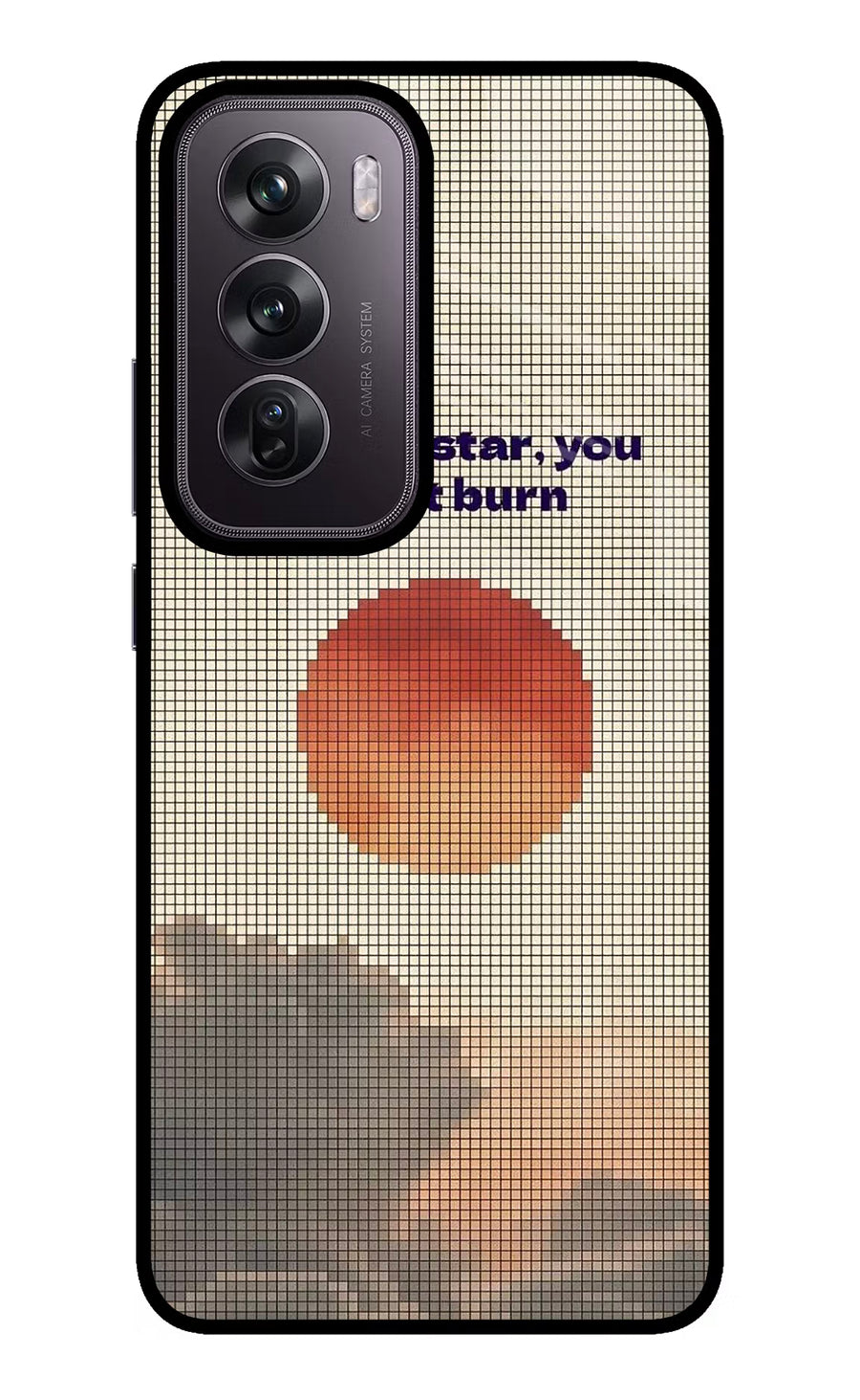 Pixel Sun Oppo Reno12 Pro 5G Back Cover, Glass case