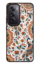 White Mayura Oppo Reno12 Pro 5G Glass Case