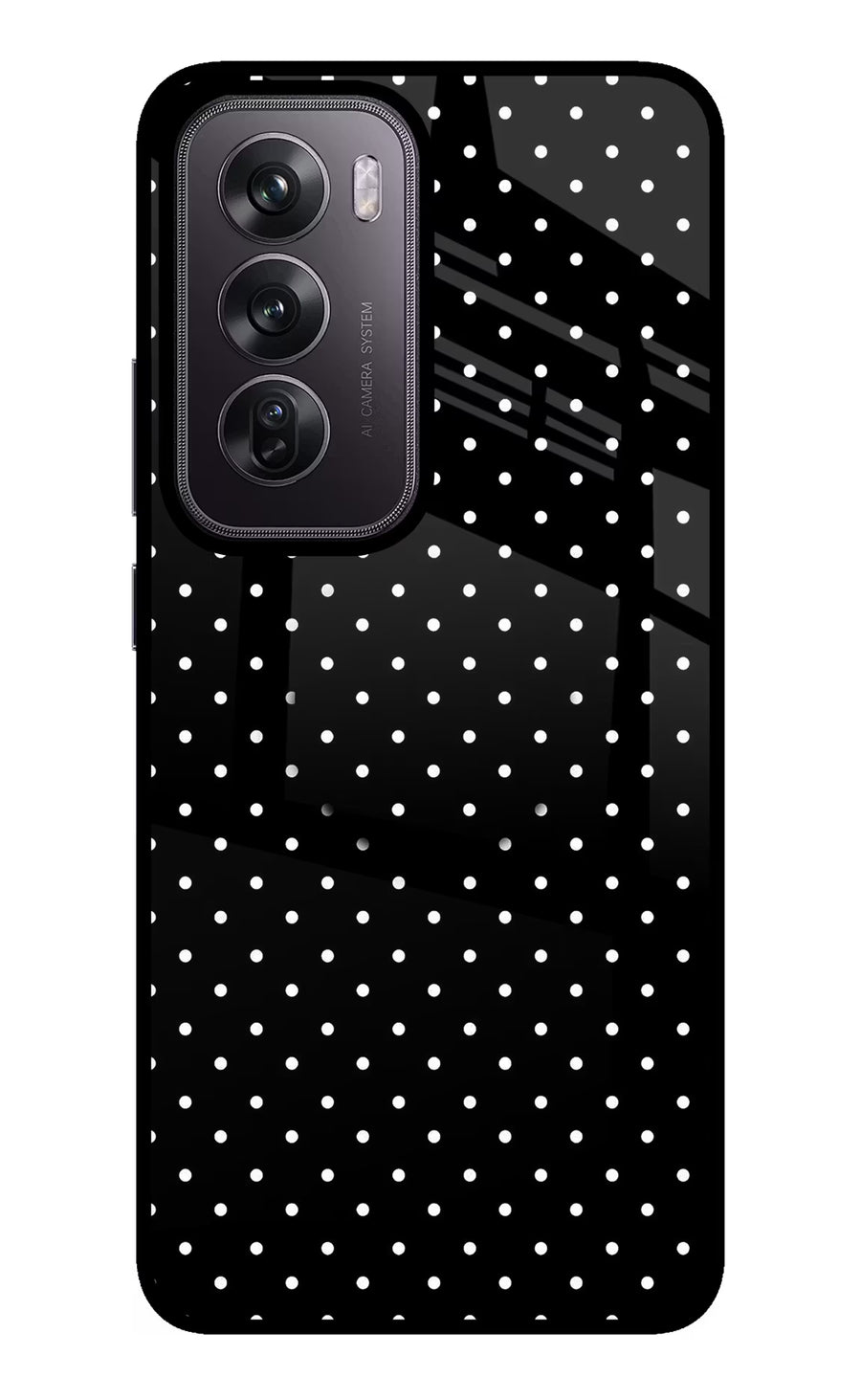 White Dots Oppo Reno12 Pro 5G Pop Case, Glass case