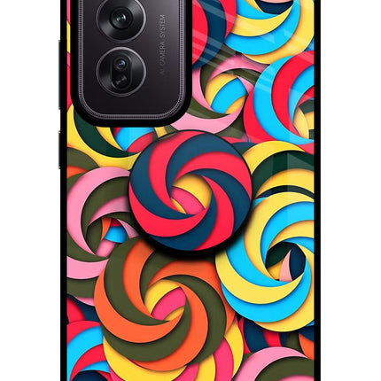 Spiral Pattern Oppo Reno12 Pro 5G Pop Case by Casekaro