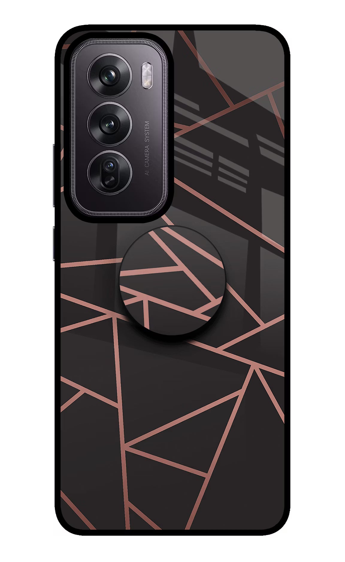 Geometric Pattern Oppo Reno12 Pro 5G Pop Case by Casekaro