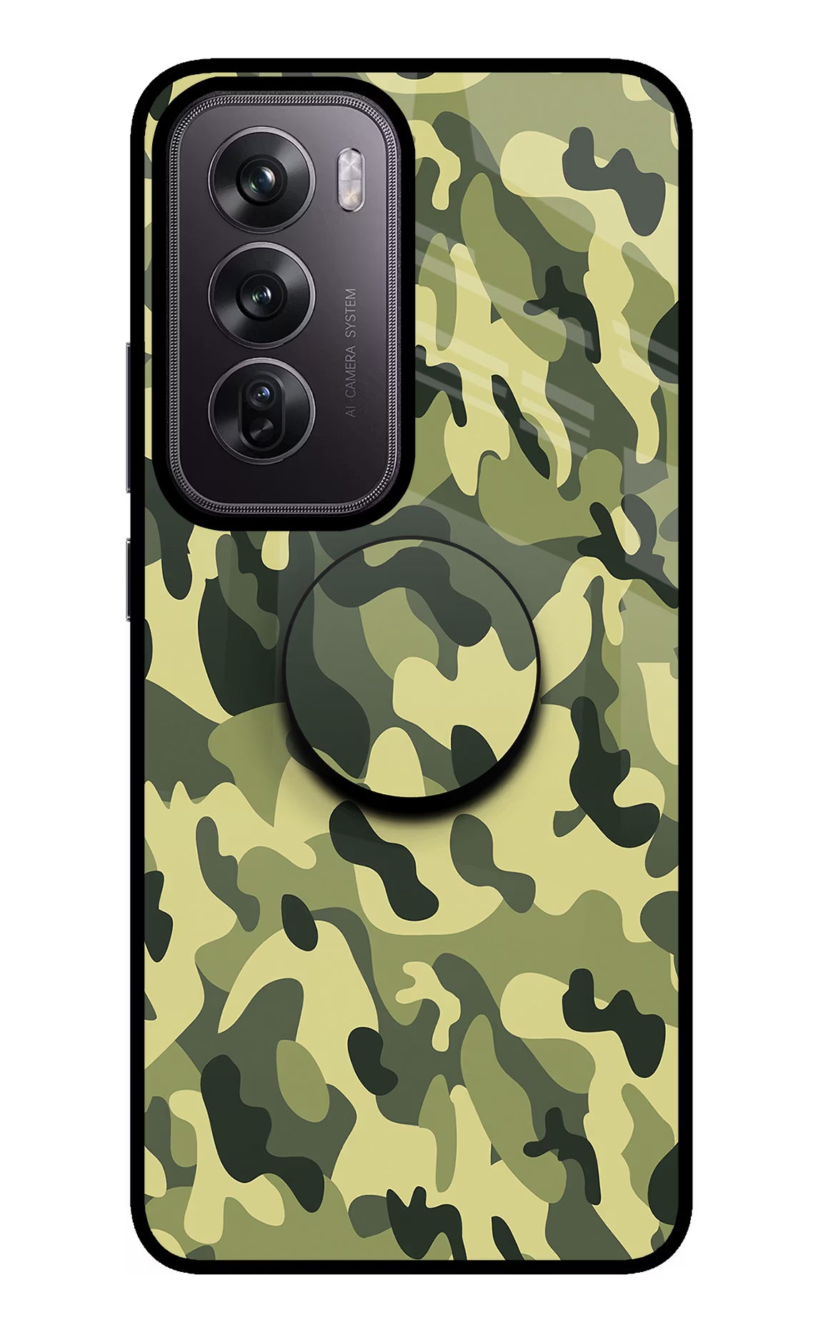 Camouflage Oppo Reno12 Pro 5G Pop Case by Casekaro