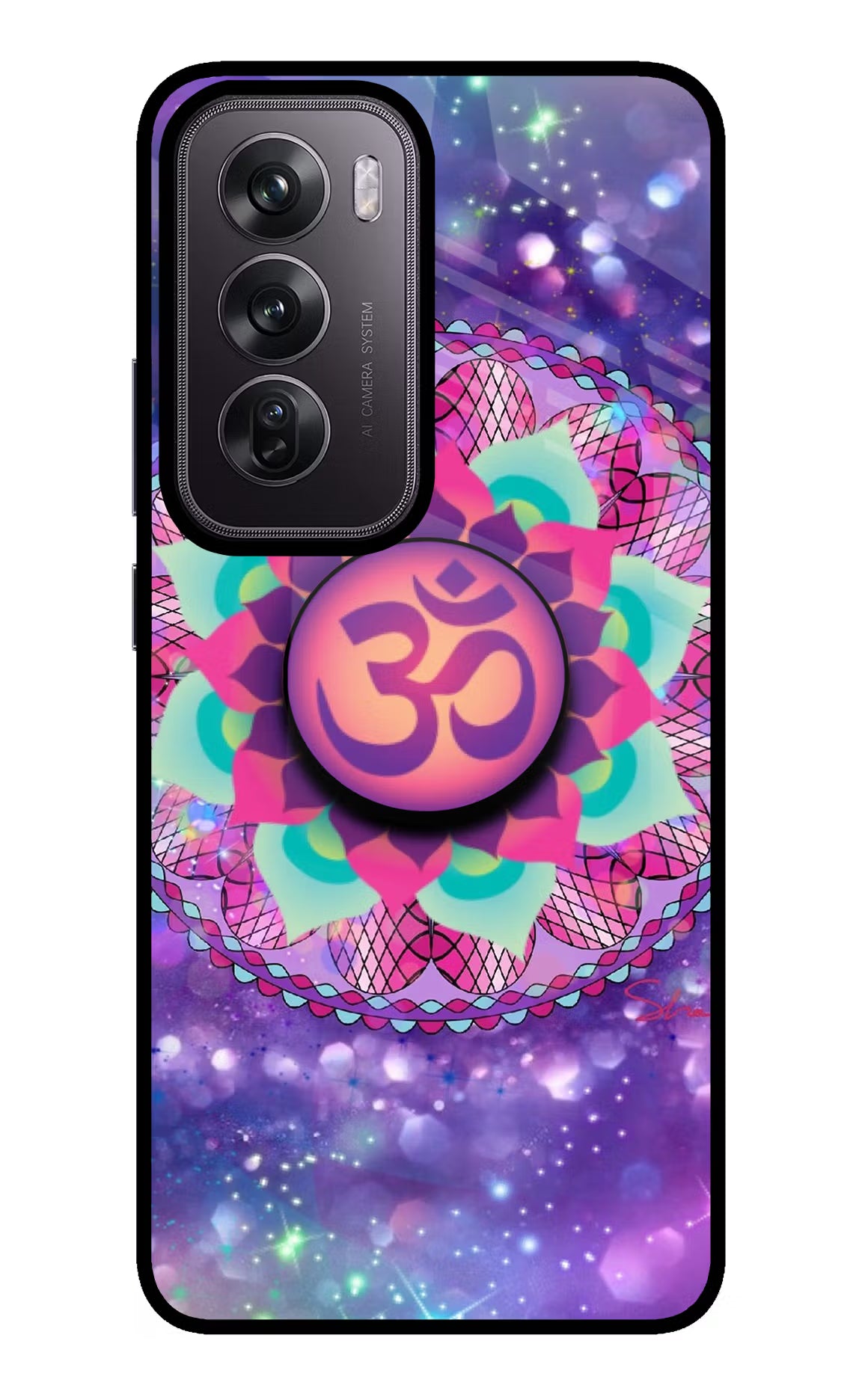Om Purple Oppo Reno12 Pro 5G Pop Case by Casekaro